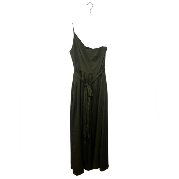 Green One-Shoulder gown - Picture 1 of 6